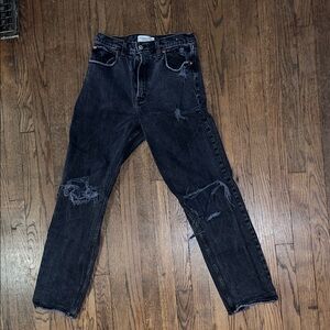 Abercrombie 90s straight ultra high rise